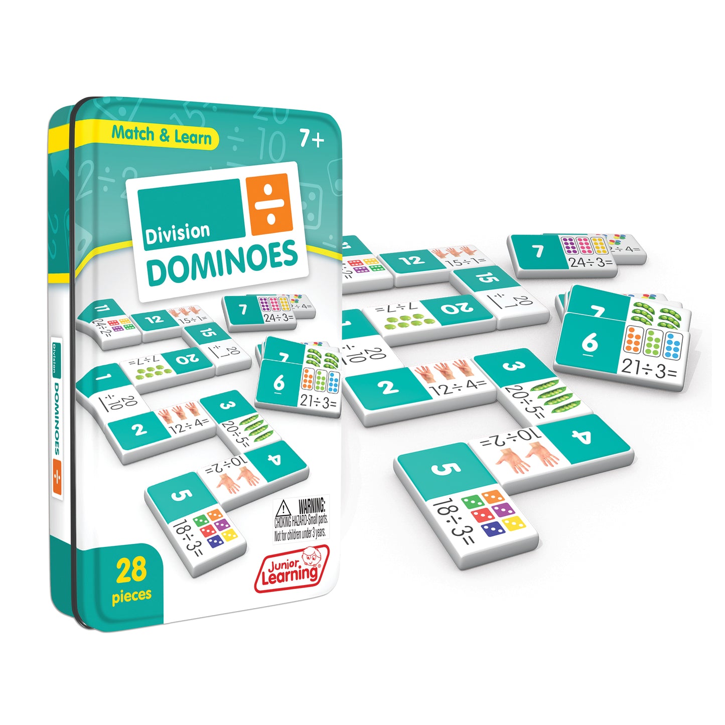 Junior Learning Division Whiz Match & Learn Dominoes - Double Fun Pack