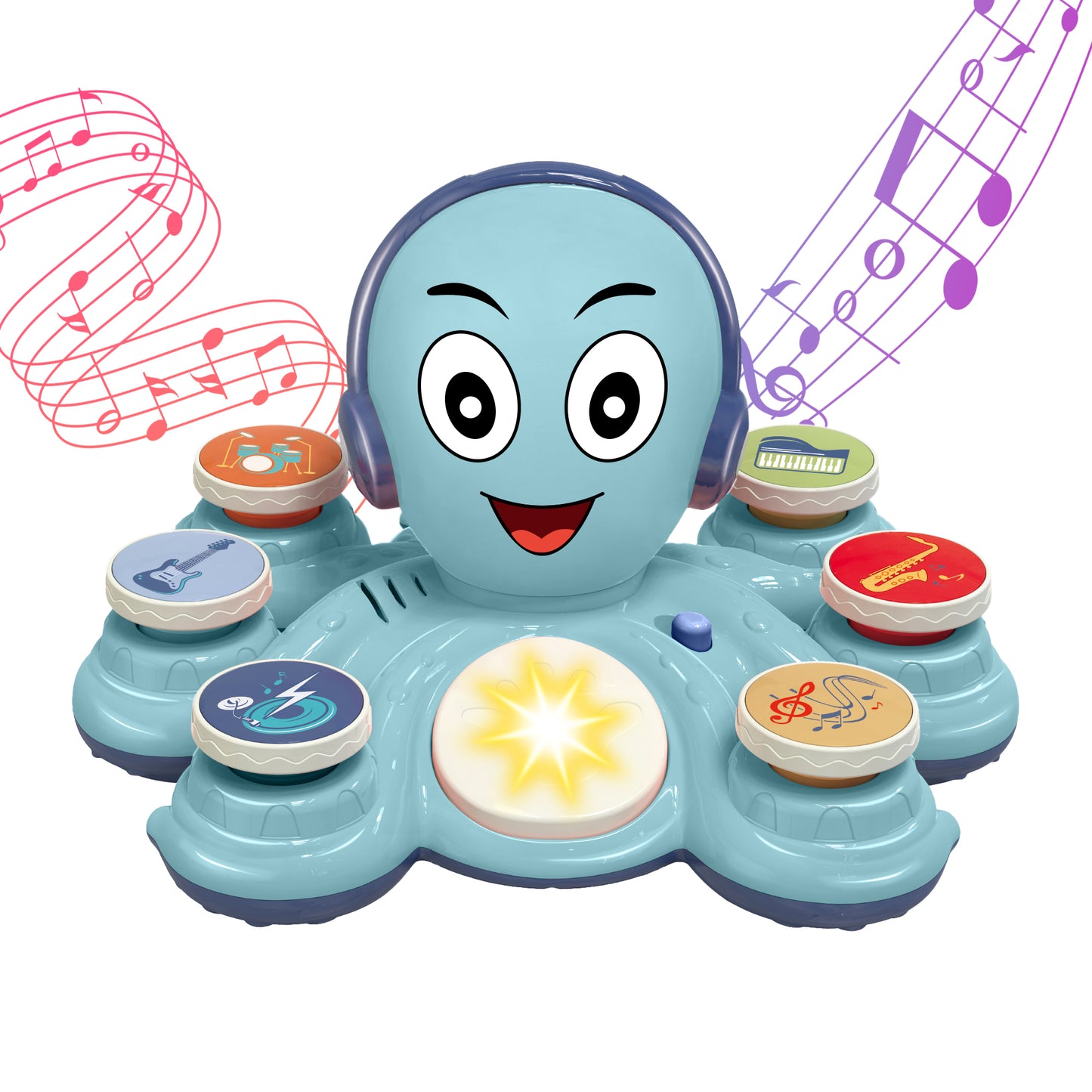 Contixo Musical Octopus Baby Piano Toy with Lights & Sounds