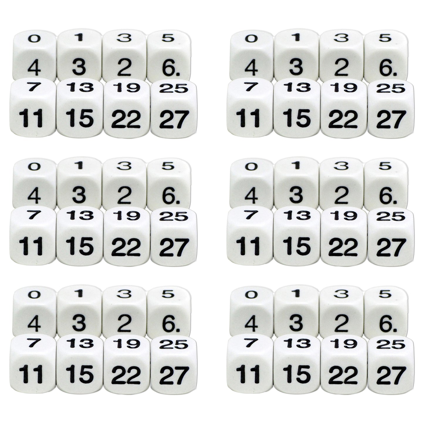 Koplow Games Educational Math Numbers Dice - 6 Sets