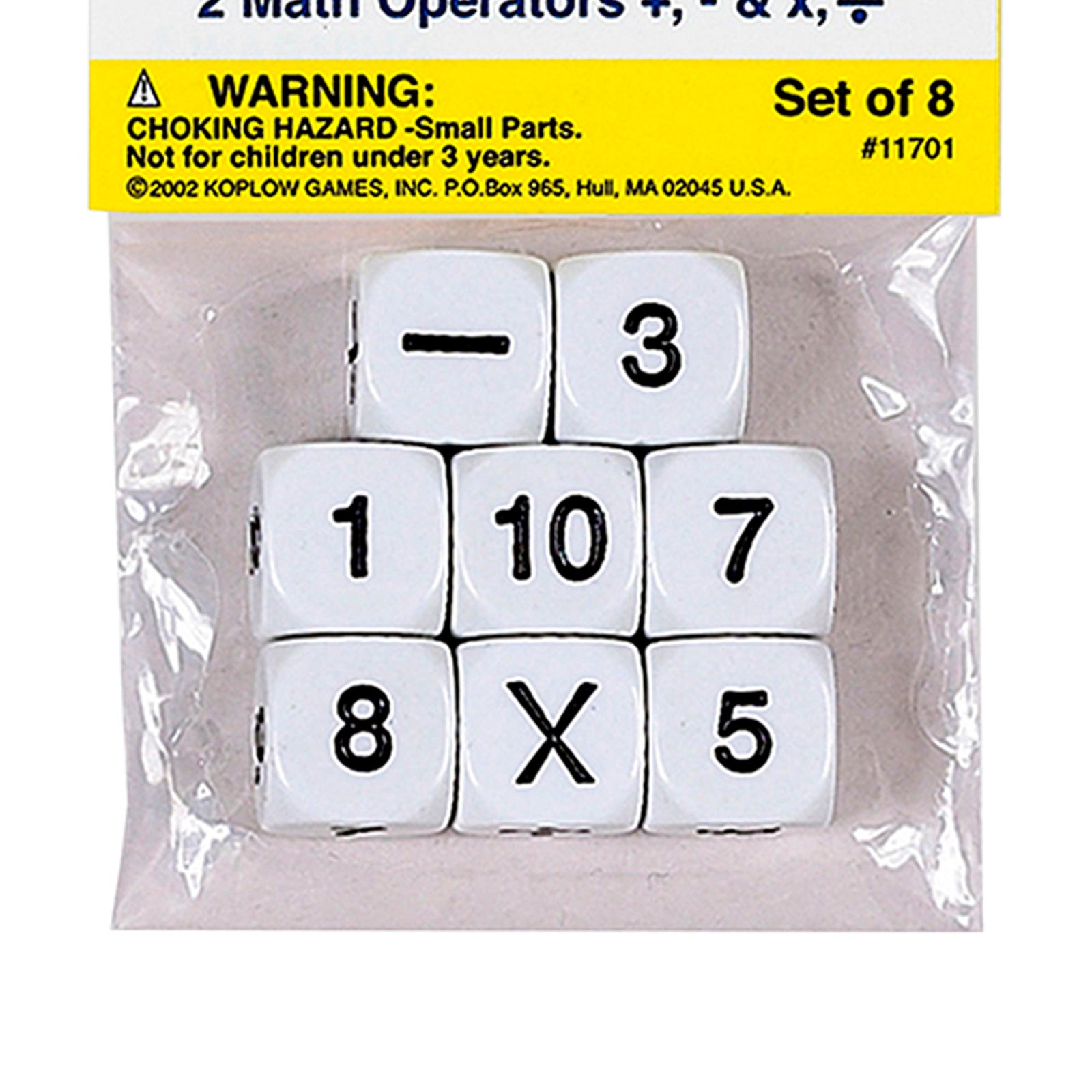 Koplow Games Educational Math Dice Set - STEM Learning - 48 Count