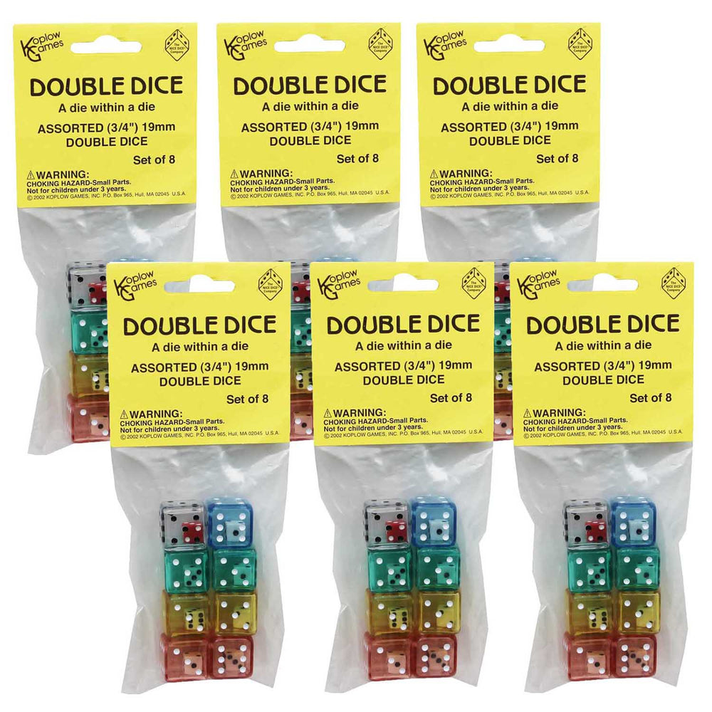 Koplow Games Exciting Double Dice Set, 48 Count