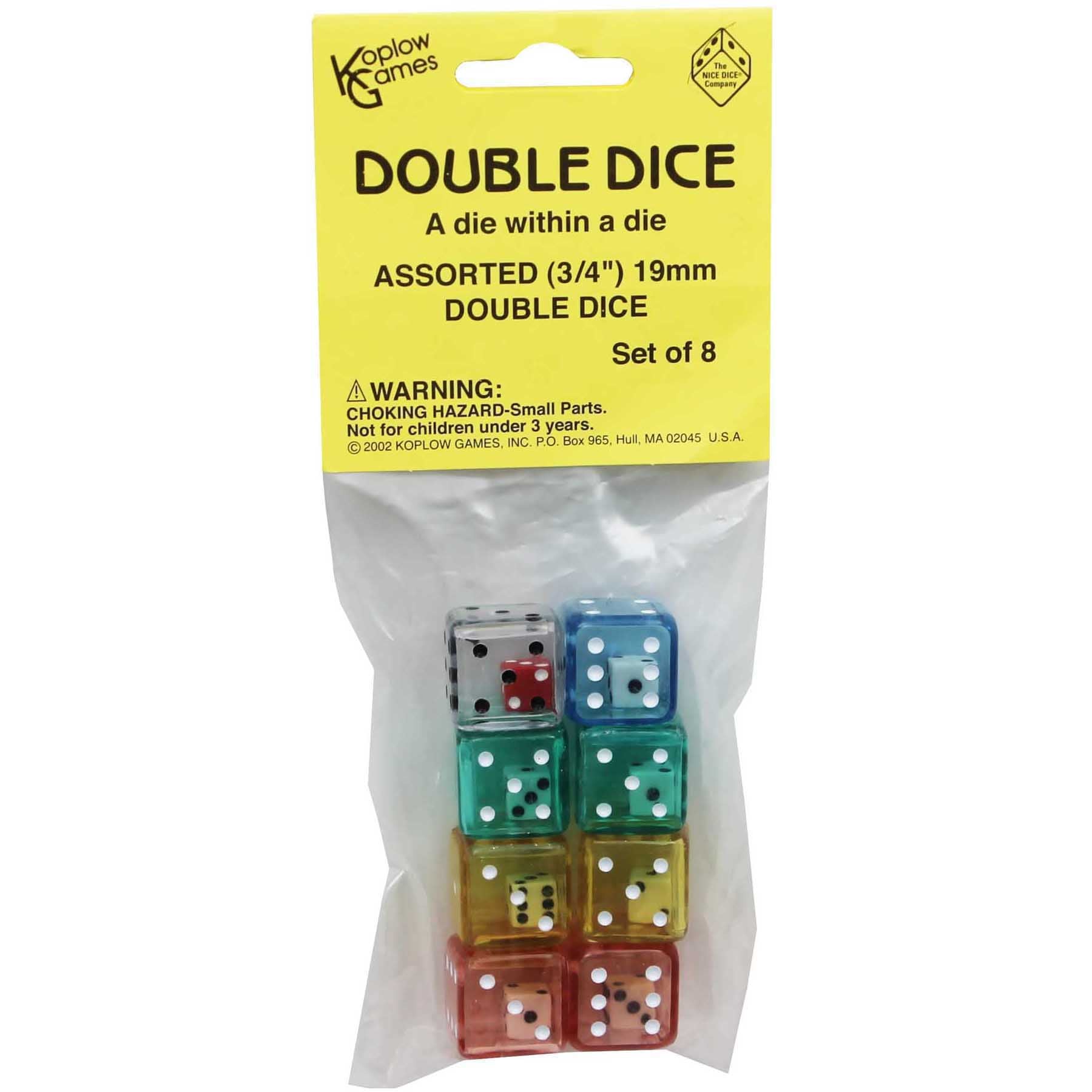 Koplow Games Exciting Double Dice Set, 48 Count