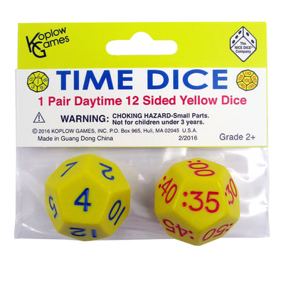 Koplow Games Time Dice Jumbo Duo Pack, 6 Sets