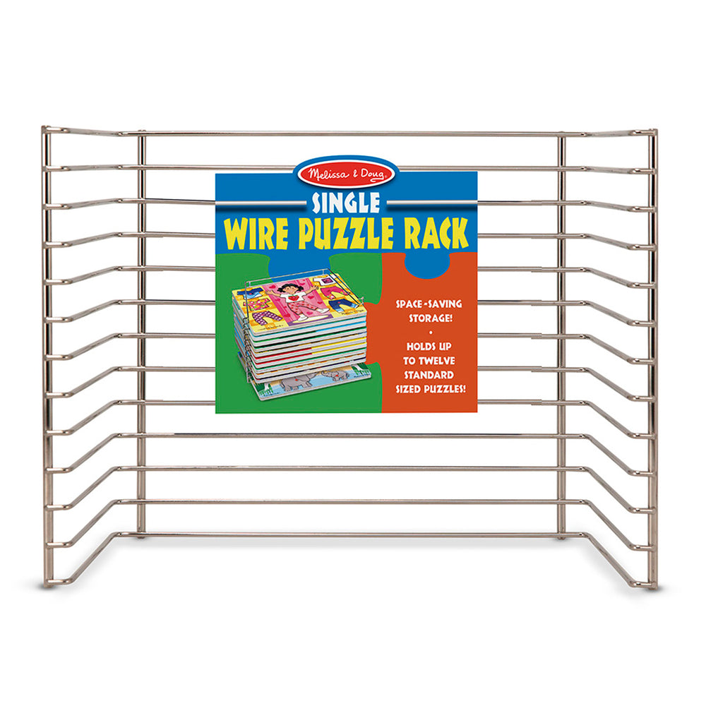 Melissa & Doug Sturdy Metal Puzzle Storage Rack