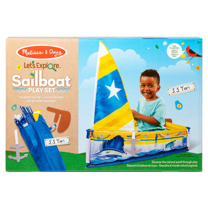 Melissa & Doug Let's Explore Sailboat Play Set - Interactive Pretend Play