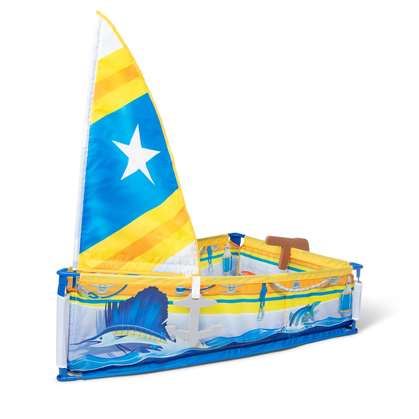 Melissa & Doug Let's Explore Sailboat Play Set - Interactive Pretend Play