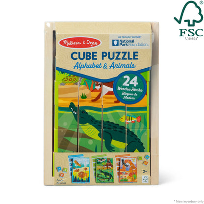 Melissa & Doug National Parks 24 pc Wooden Cube Puzzle