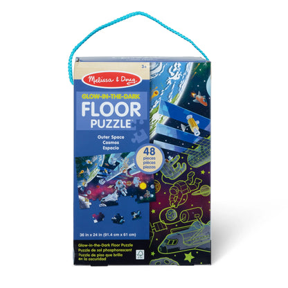 Melissa & Doug Outer Space 48 pc Glow-in-the-Dark Floor Puzzle