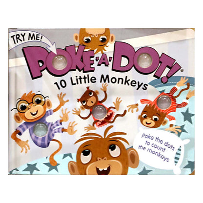 Melissa & Doug Poke-A-Dot! 10 Little Monkeys Interactive Book