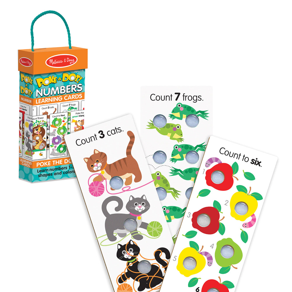 Melissa & Doug Poke-a-Dot - Numbers Learning Cards - Colorful Educational Toy