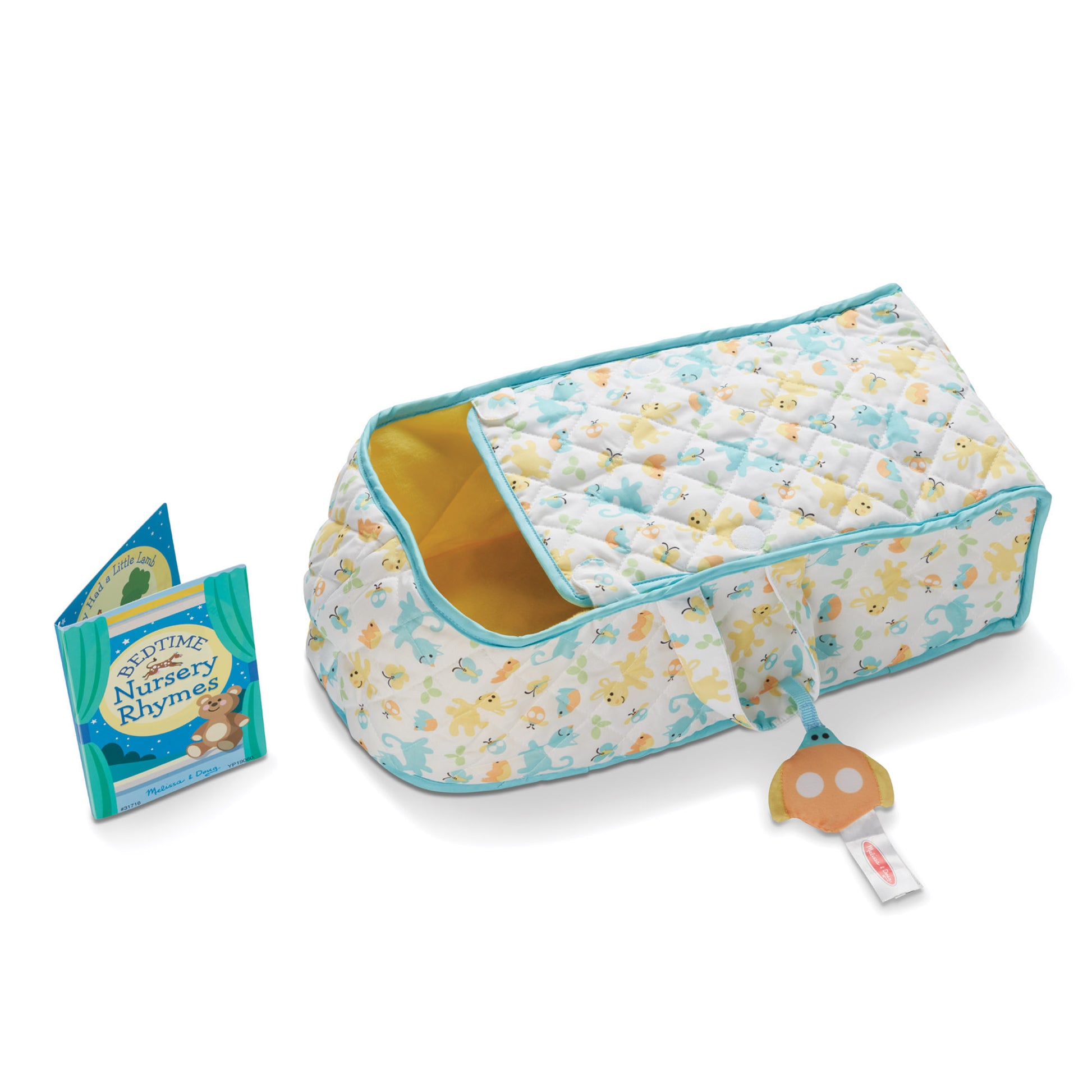 Melissa & Doug Mine to Love Snuggle Doll Bassinet Play Set