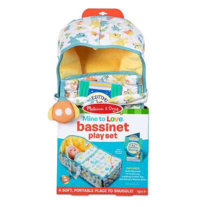 Melissa & Doug Mine to Love Snuggle Doll Bassinet Play Set