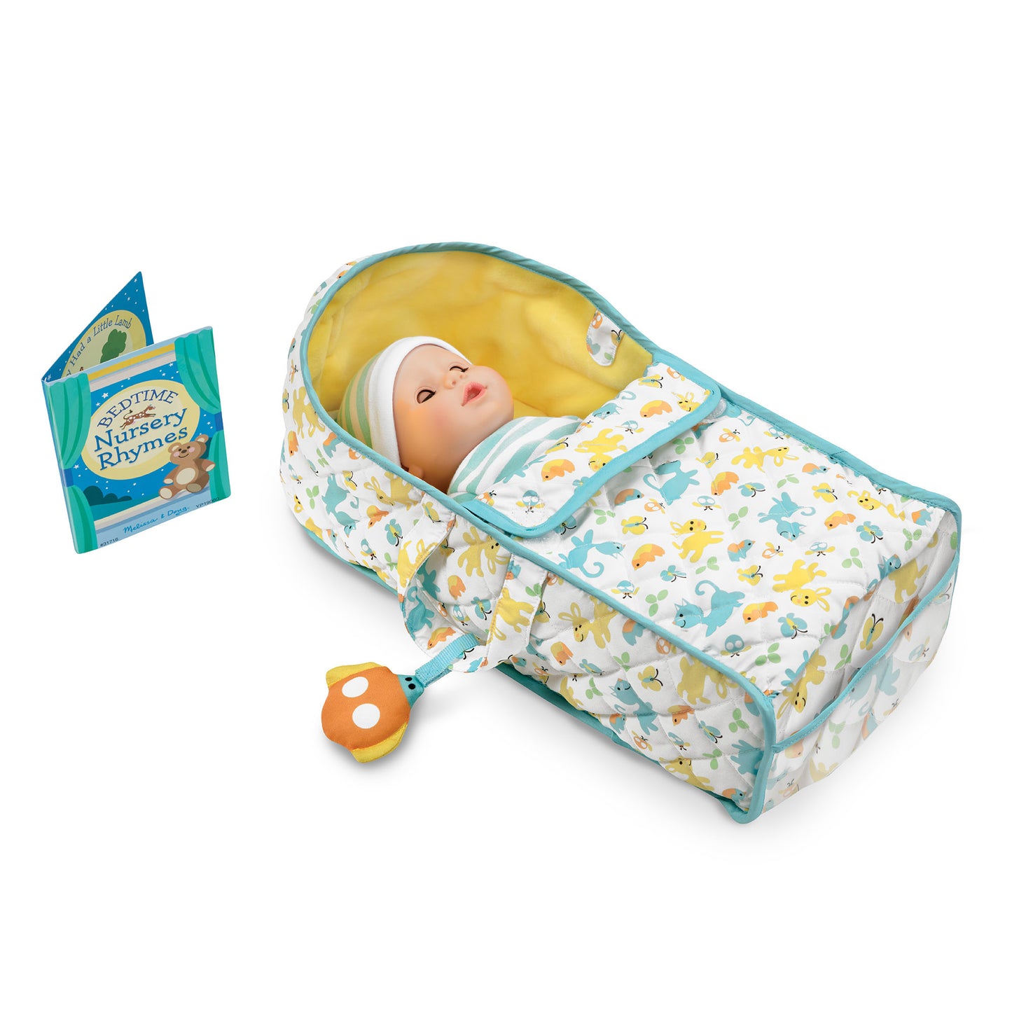 Melissa & Doug Mine to Love Snuggle Doll Bassinet Play Set