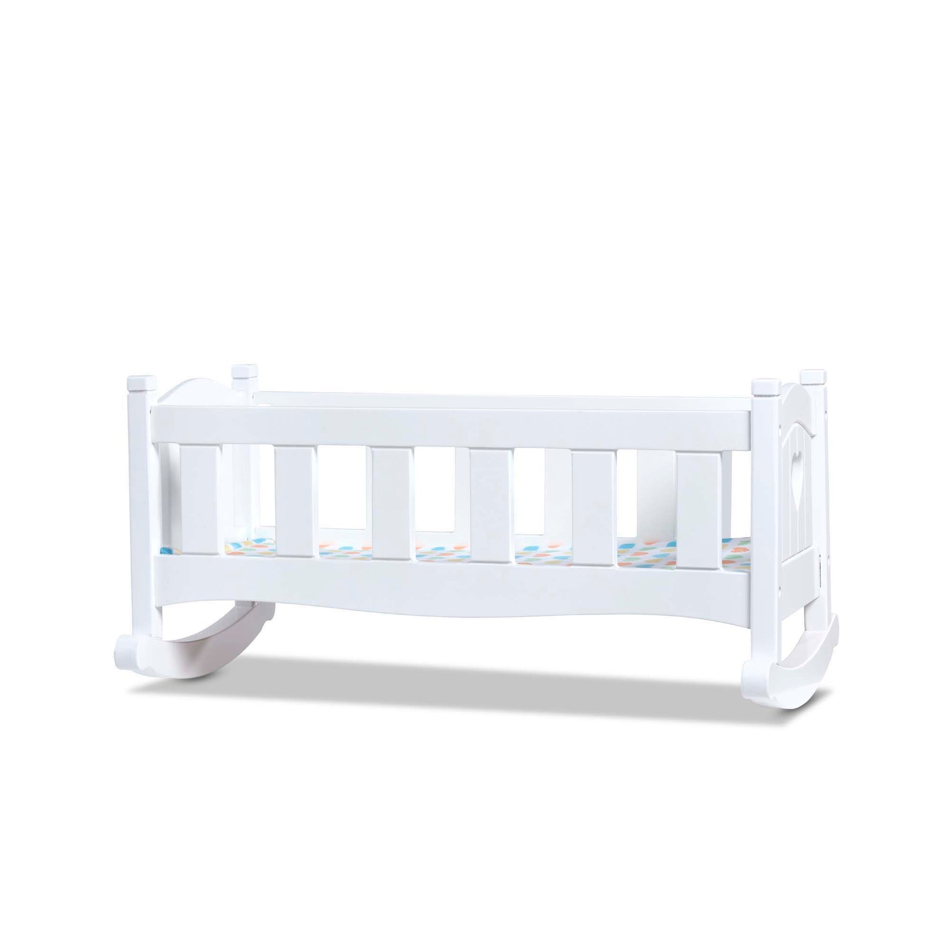 Melissa & Doug Mine to Love Wooden Doll Rocking Cradle