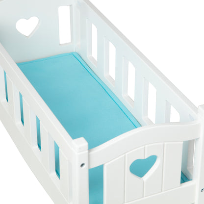 Melissa & Doug Mine to Love Wooden Doll Rocking Cradle