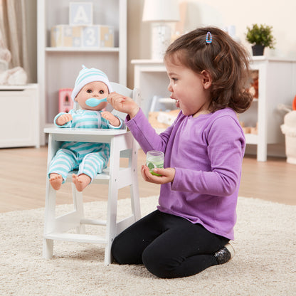 Melissa & Doug Mine to Love White High Chair for Dolls