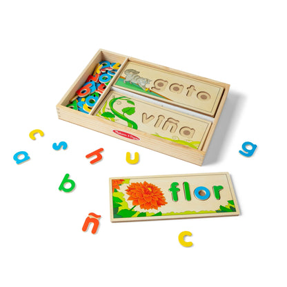 Melissa & Doug Spanish See & Spell Learning Puzzle Set