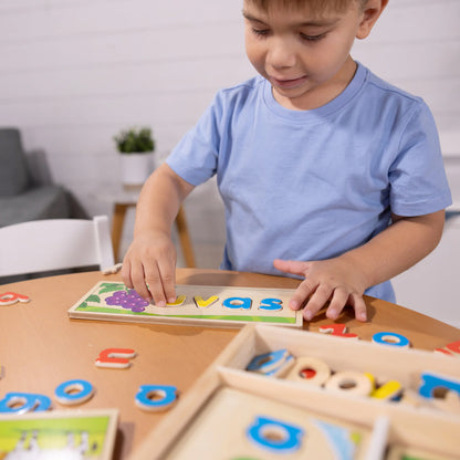 Melissa & Doug Spanish See & Spell Learning Puzzle Set