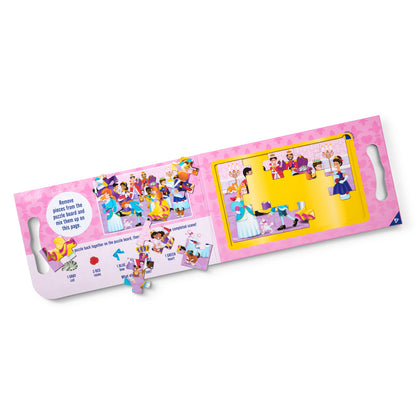 Melissa & Doug Princess 2-Pack Take Along Magnetic Jigsaw Puzzles – 15 pc