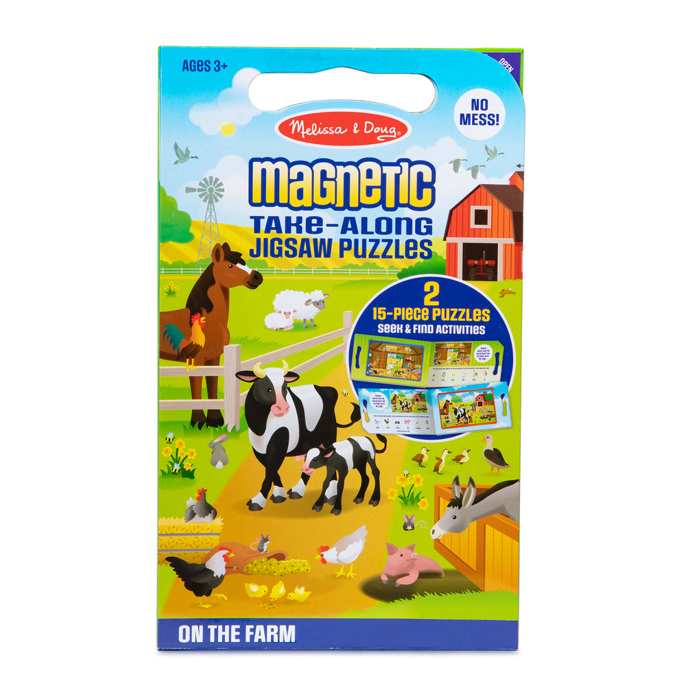 Melissa & Doug On the Farm 2-Pack Magnetic Puzzles - 15 pc each