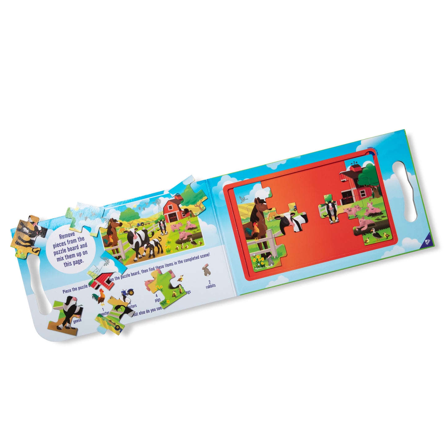 Melissa & Doug On the Farm 2-Pack Magnetic Puzzles - 15 pc each