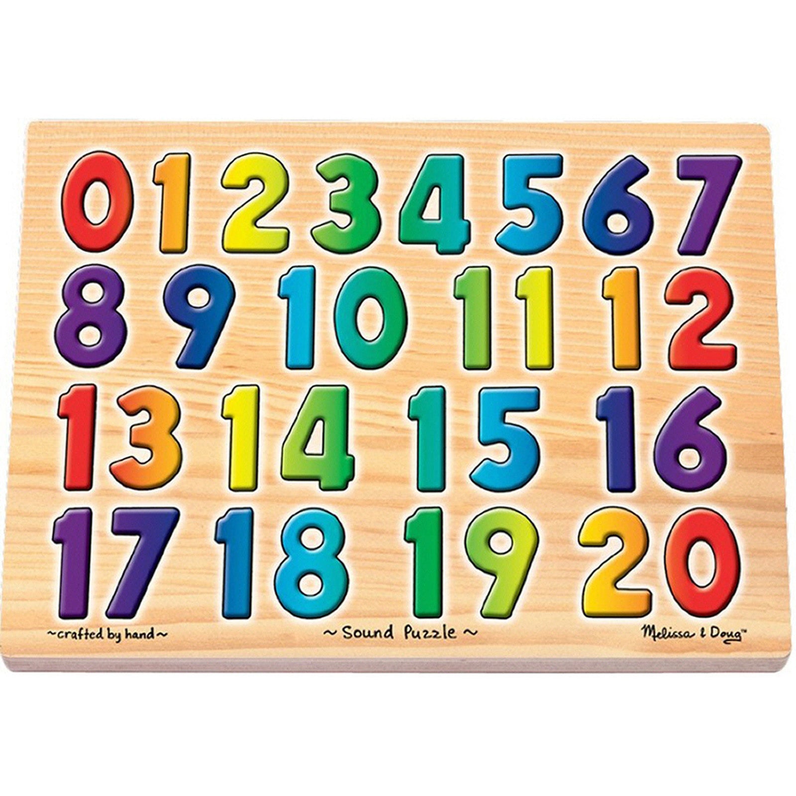 Melissa & Doug Numbers Sound Puzzle - Interactive Counting Toy - 21 Pieces