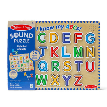 Melissa & Doug Alphabet Sound Puzzle - Vibrant 26-Piece Learning Toy