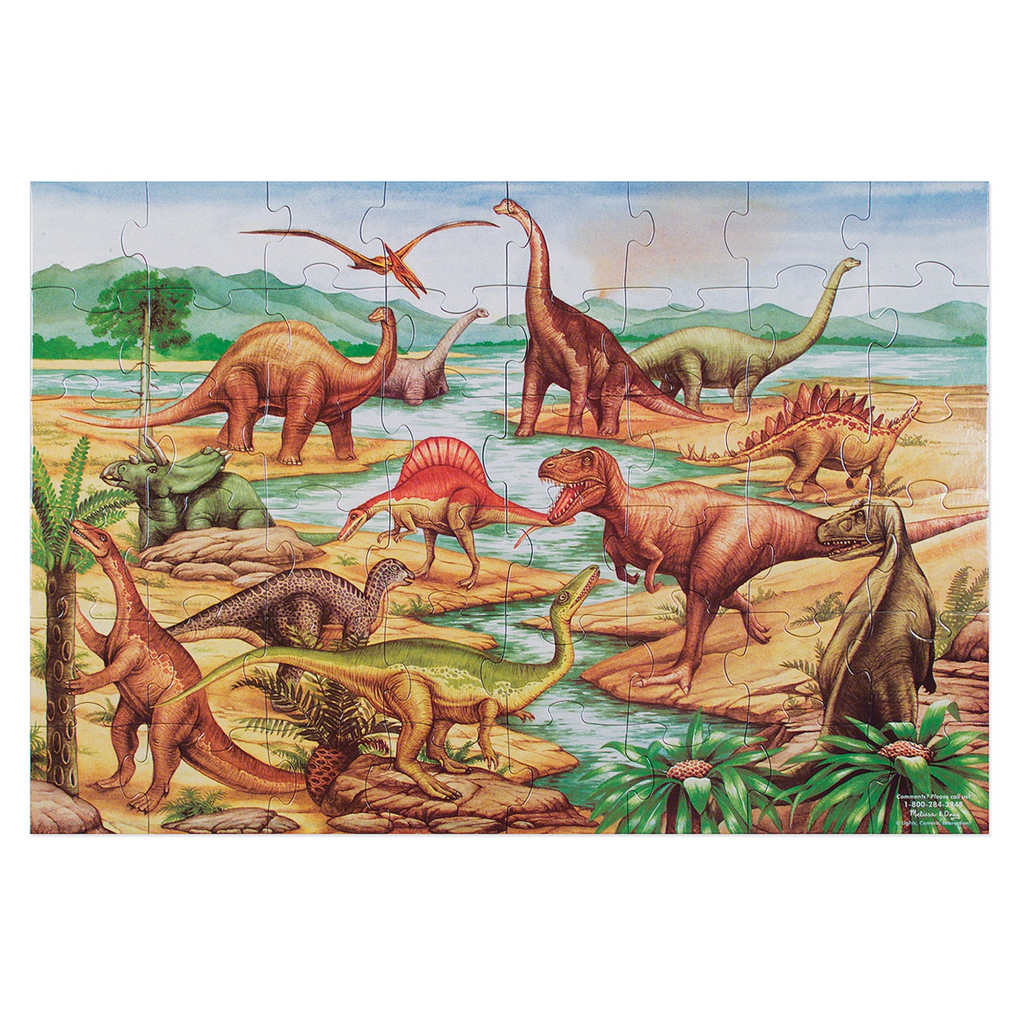 Melissa & Doug Dinosaurs Floor Puzzle - 48 pc