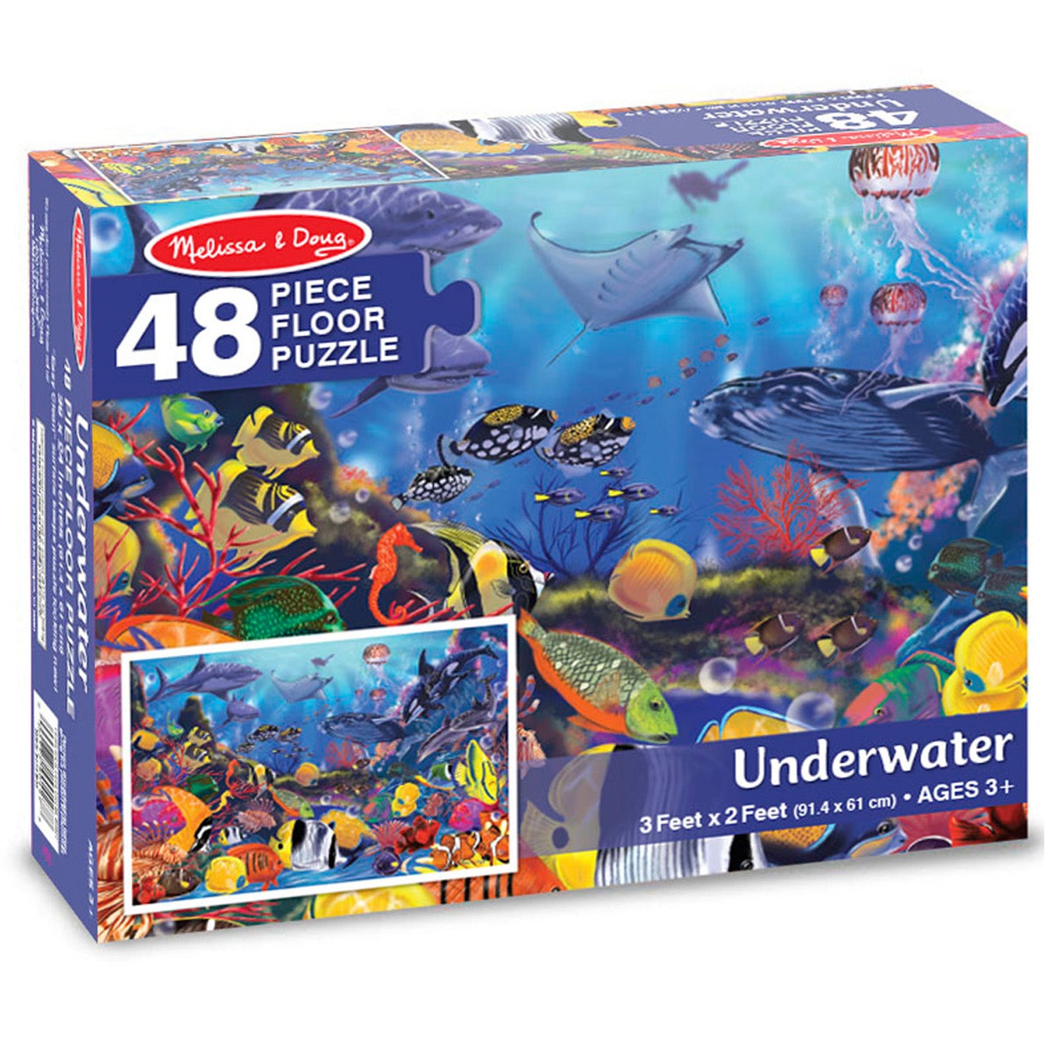 Melissa & Doug Underwater Adventure Floor Puzzle - 48 pc