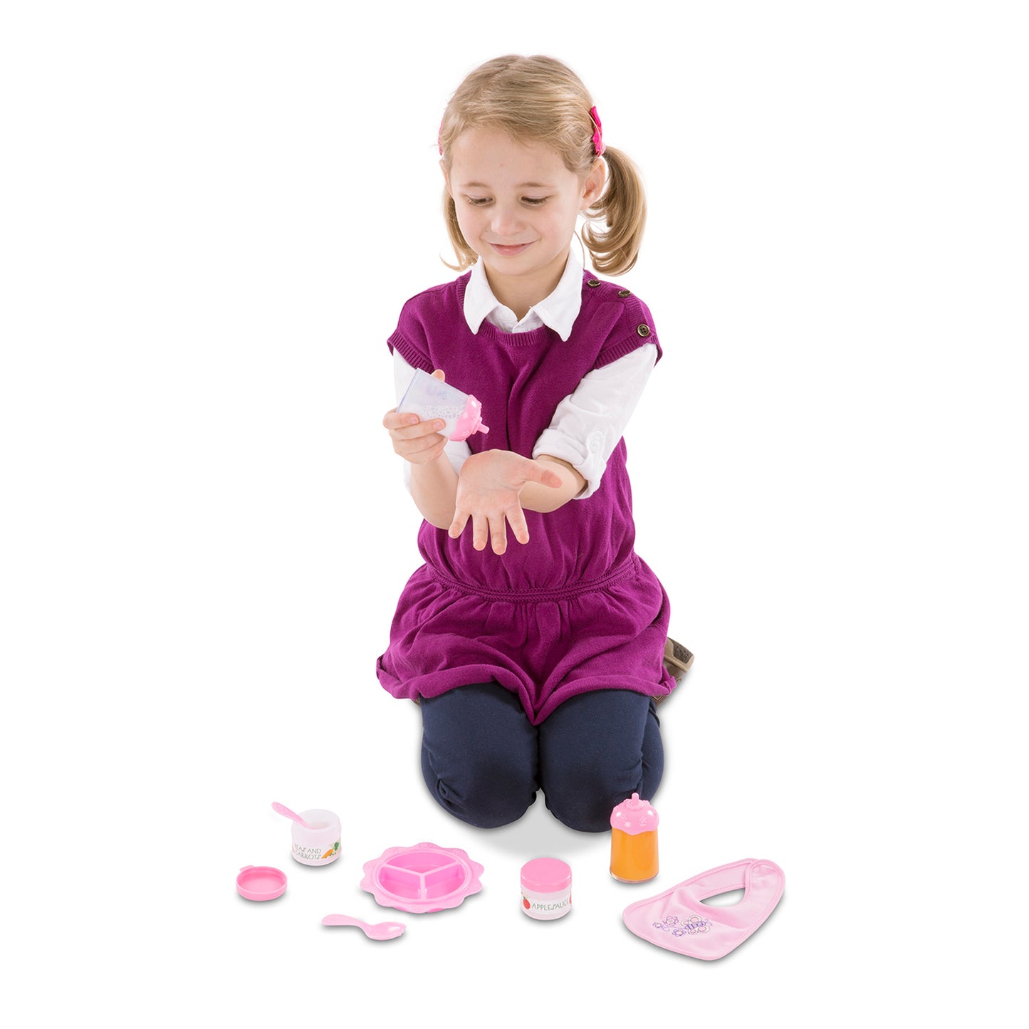 Melissa & Doug Mine to Love Baby Doll Mealtime Playset