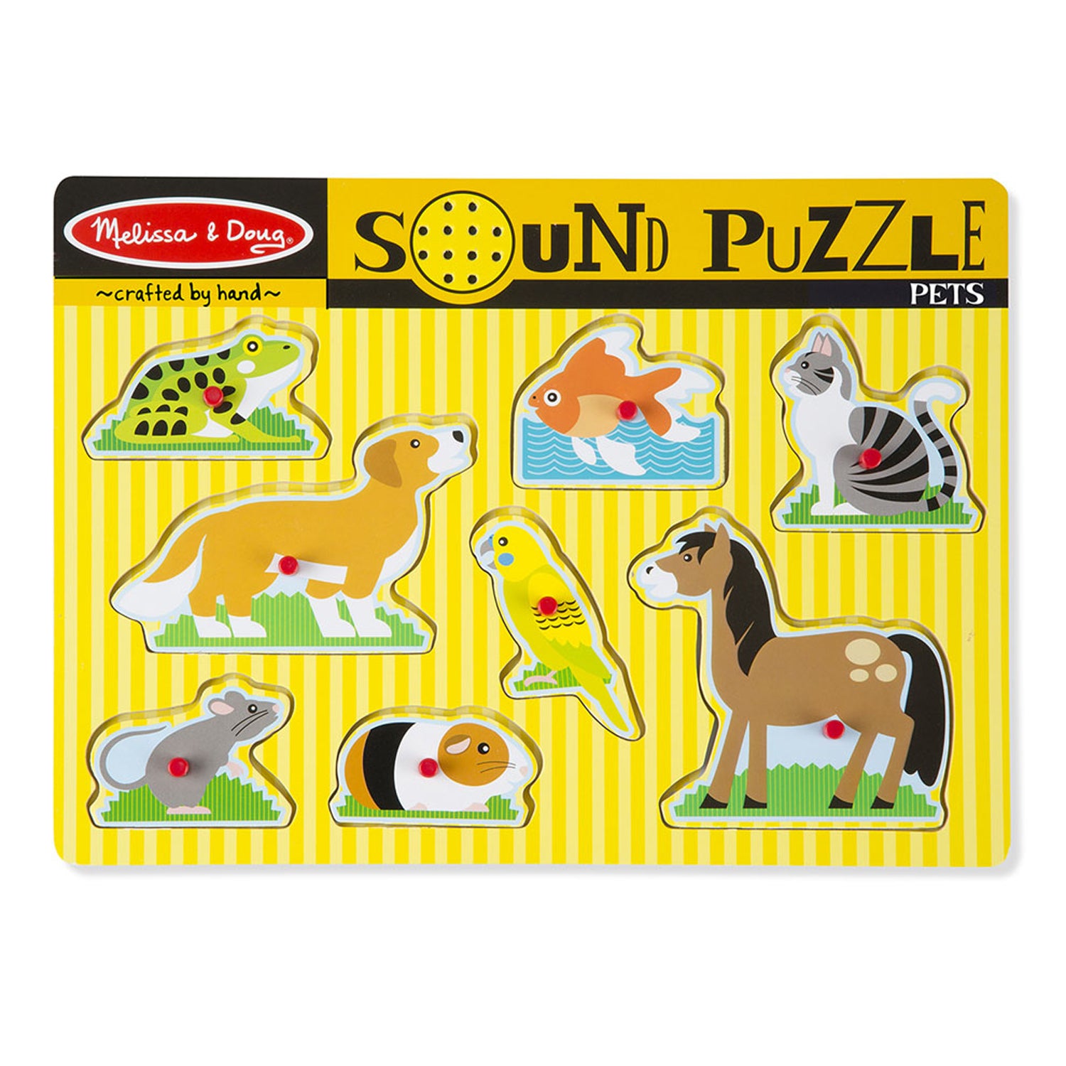 Melissa & Doug Pets Wooden Sound Puzzle - 8 Pieces