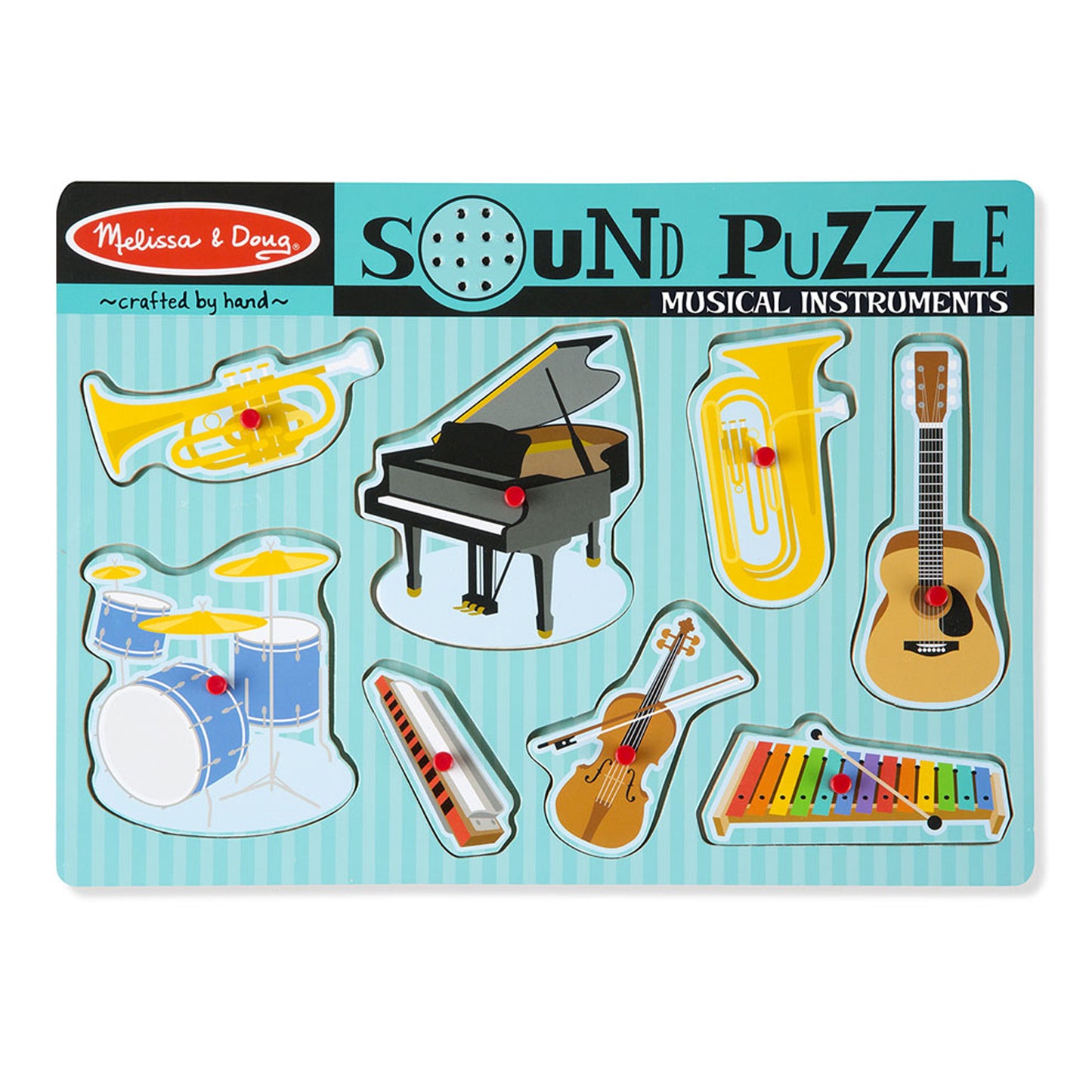 Melissa & Doug Musical Instruments Sound Puzzle - 8 Piece Ensemble