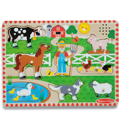 Melissa & Doug Old MacDonald's Farm Sound Puzzle - 8 Pieces