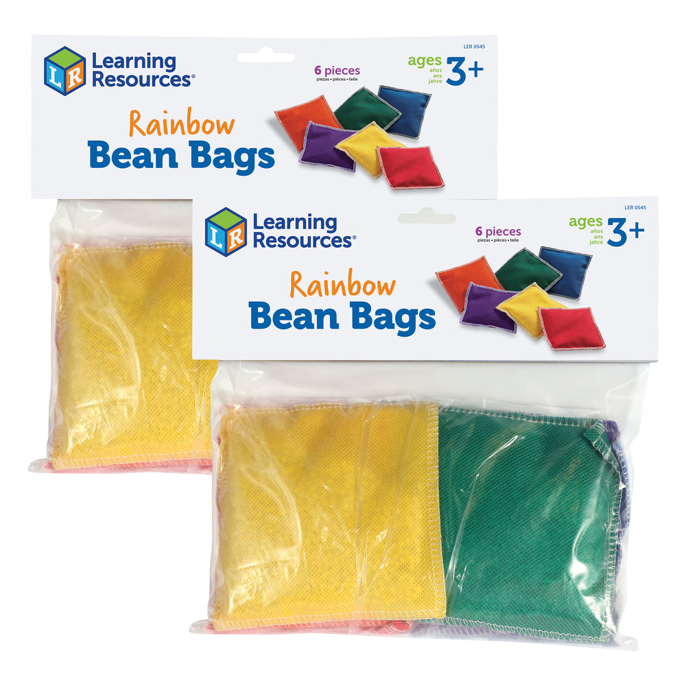 Learning Resources Rainbow Bean Bags - Color and Coordination Game - Set of 12