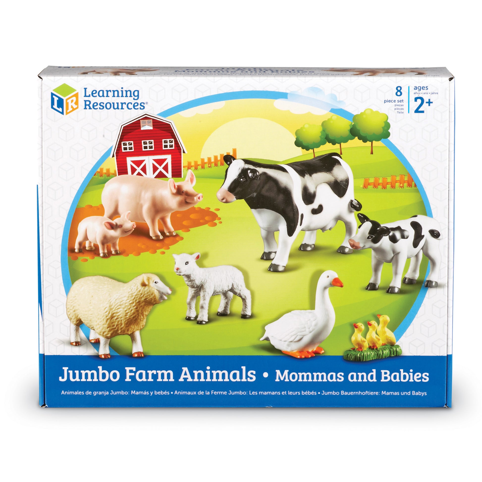 Learning Resources Jumbo Farm Animals: Mommas And Babies Set