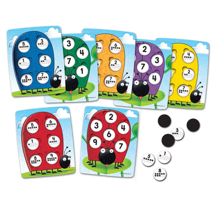 Learning Resources 10 on the Spot! Ten Frame Game - Educational Number Matching