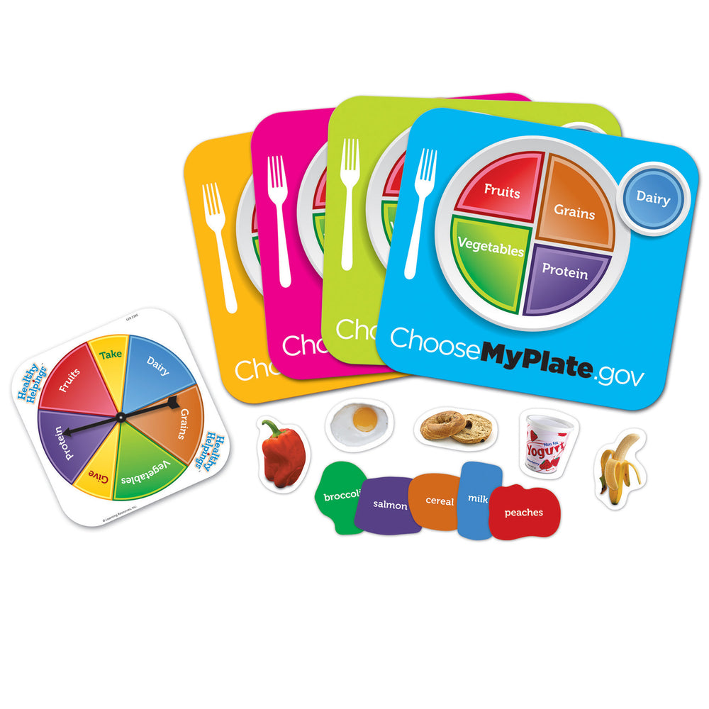 Learning Resources Healthy Helpings MyPlate Nutritional Game