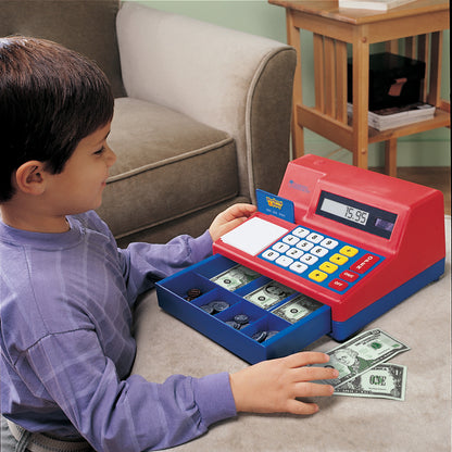 Learning Resources Pretend & Play Calculator Cash Register with Solar Panel