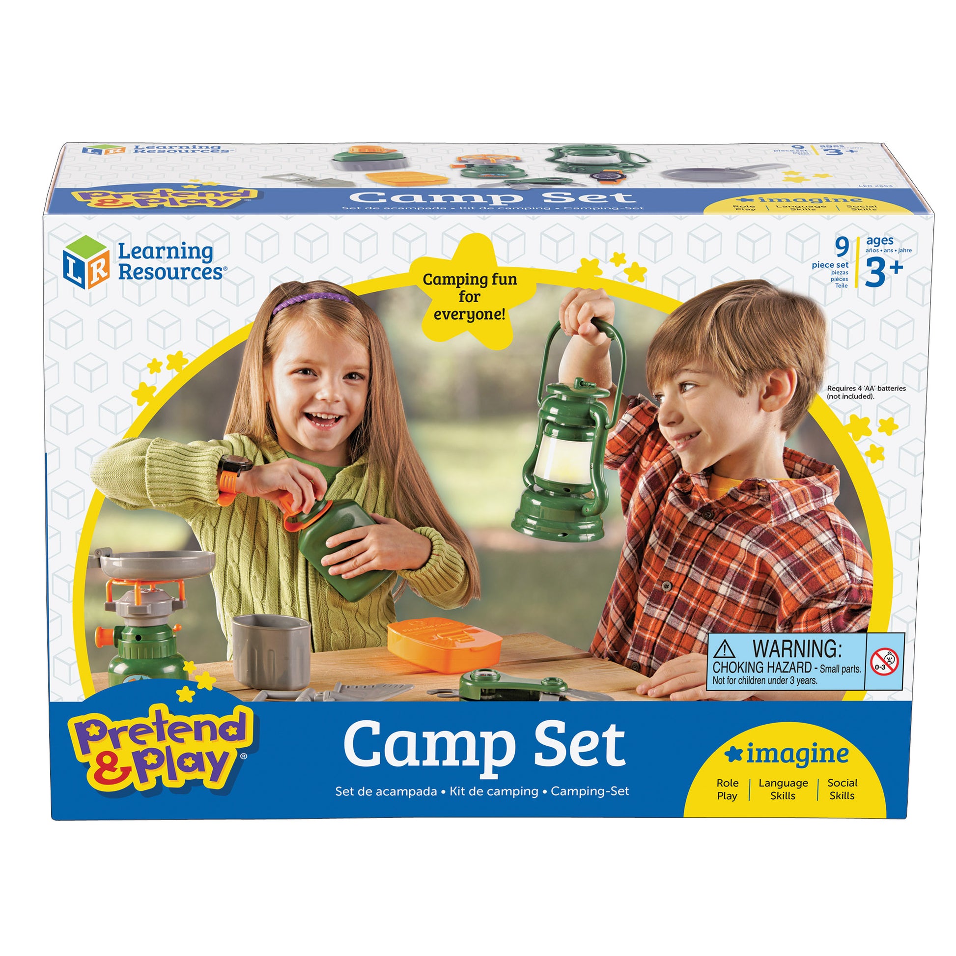 Learning Resources 9-Piece Pretend & Play Camp Set - Adventure Kit