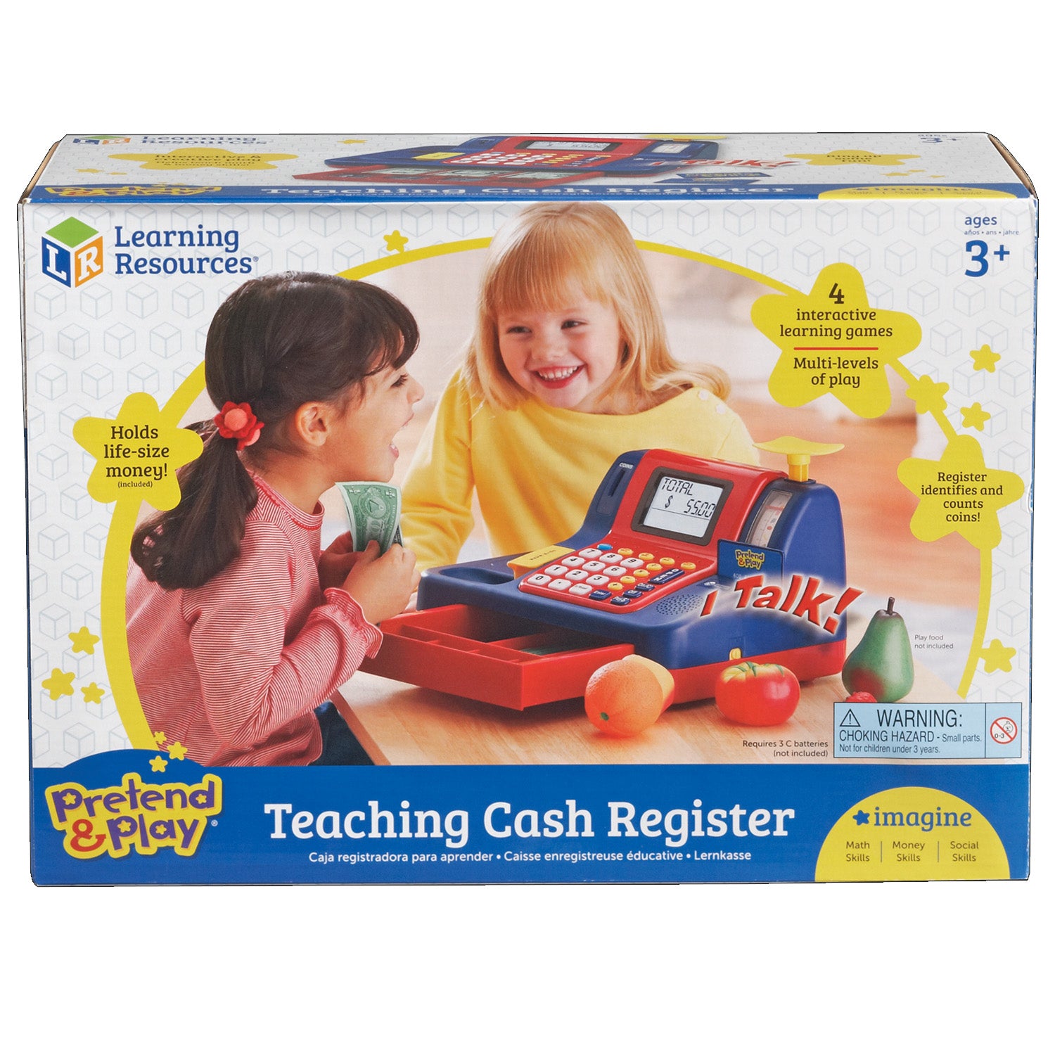 Learning Resources Pretend & Play Teaching Cash Register for Kids