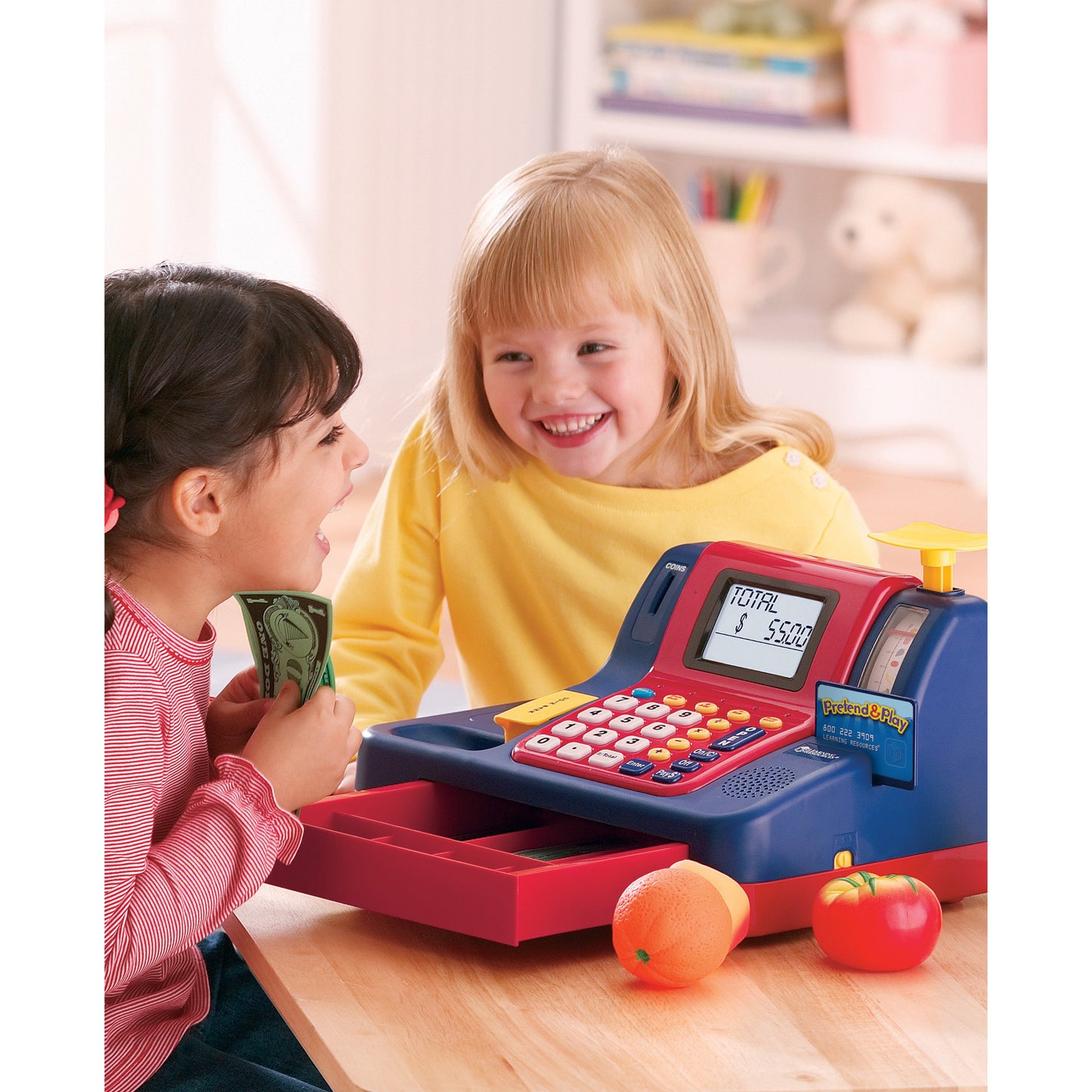 Learning Resources Pretend & Play Teaching Cash Register for Kids