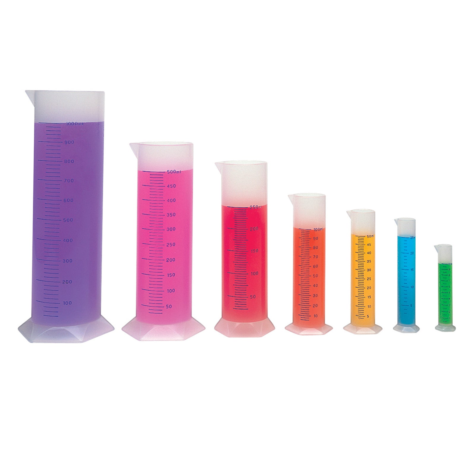 Learning Resources Precision Graduated Cylinders Set - 7 Piece Science Kit