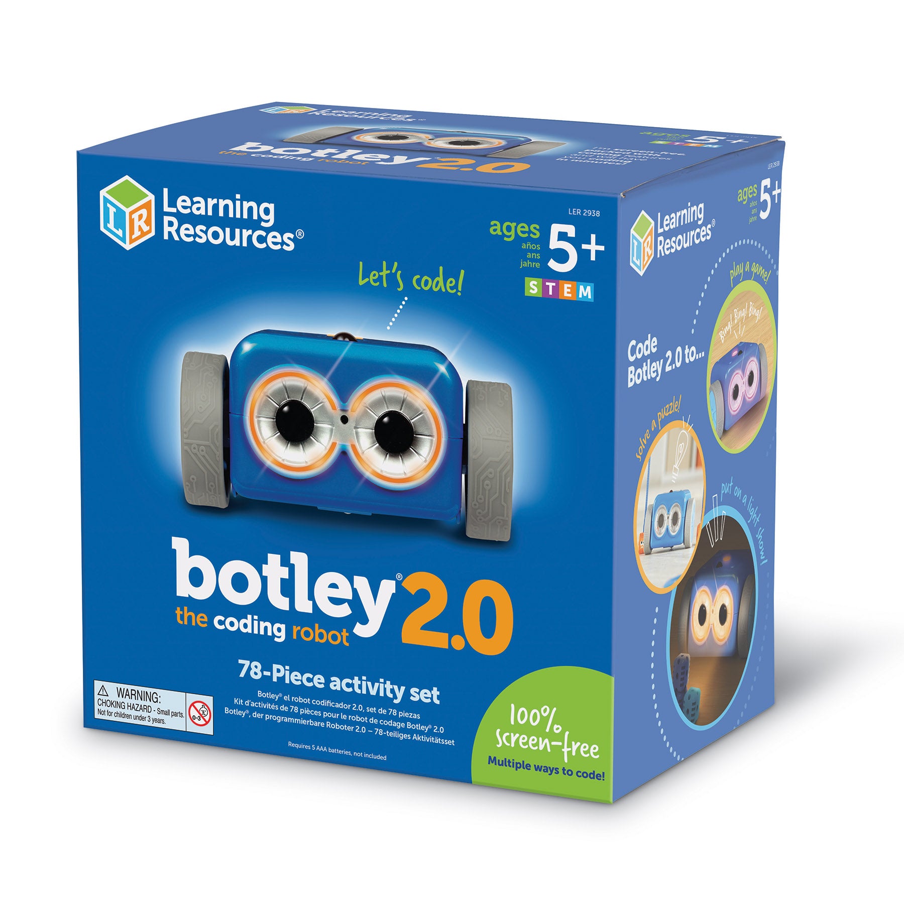 Learning Resources Botley 2.0 Coding Robot - Screen-Free Programming Adventure