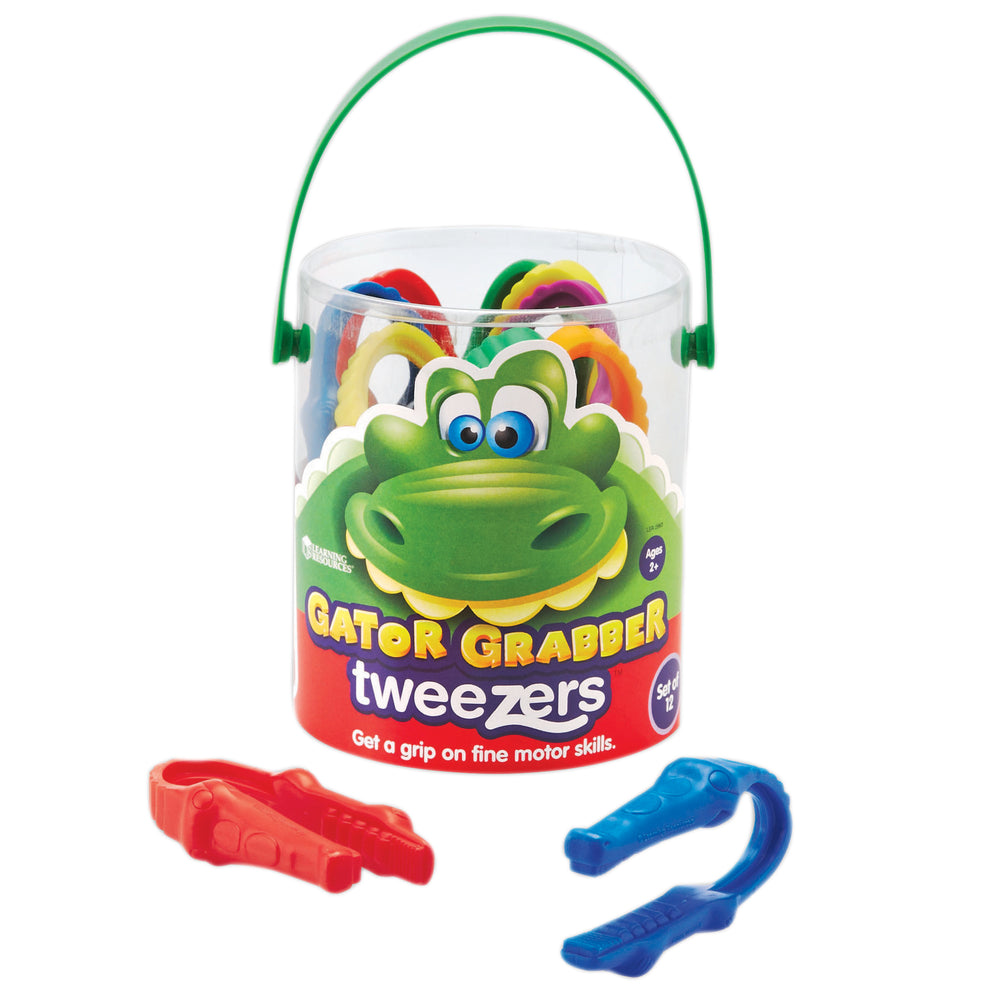 Learning Resources Gator Grabber Tweezers - Colorful Fine Motor Toy