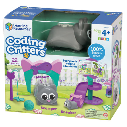 Learning Resources Coding Critiers - Scamper & Sneaker Interactive Kitten Set