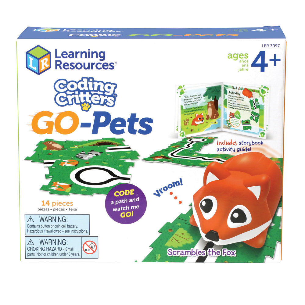 Learning Resources Coding Critters Go-Pets - Scrambles the Fox Coding Toy