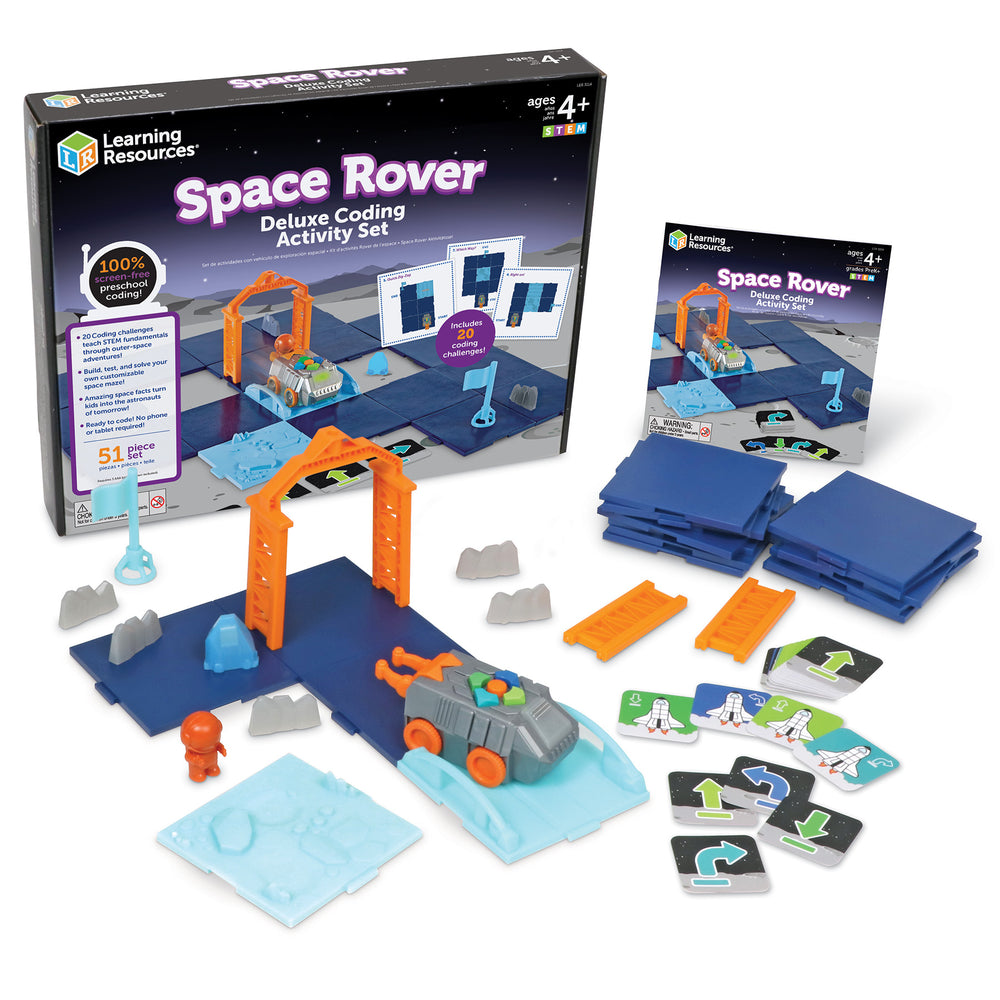 Learning Resources Space Rover Deluxe Coding Set - Screen-Free STEM Toy