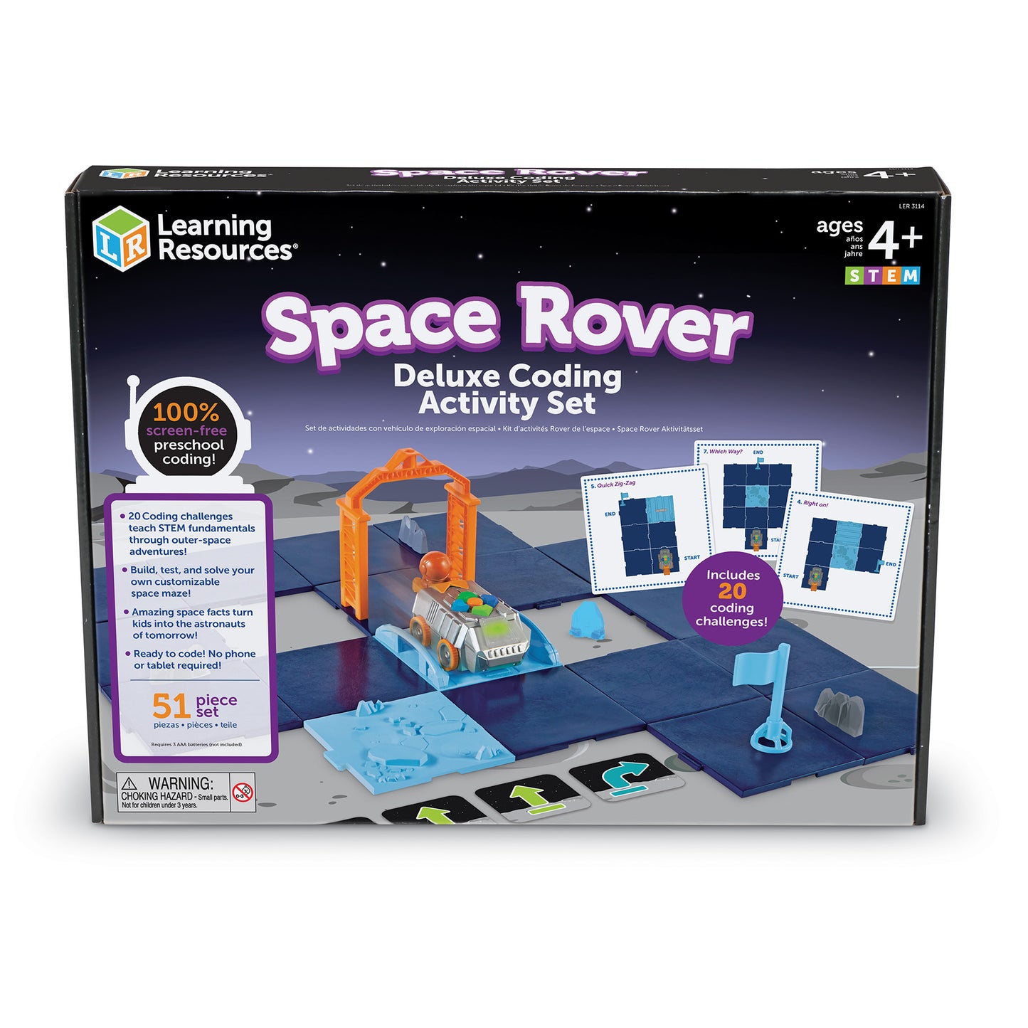 Learning Resources Space Rover Deluxe Coding Set - Screen-Free STEM Toy