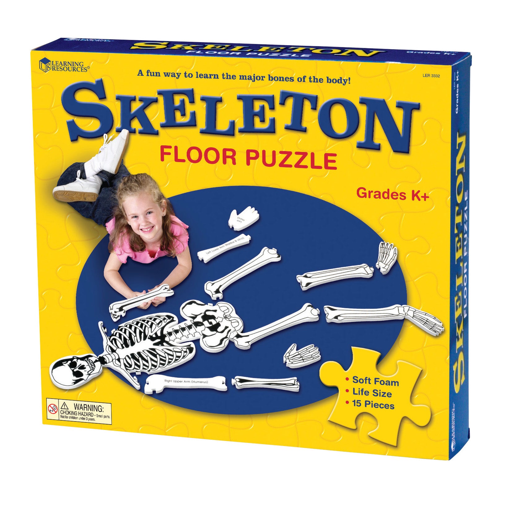 Learning Resources Skeleton Foam Floor Puzzle - Human Anatomy Educational Toy