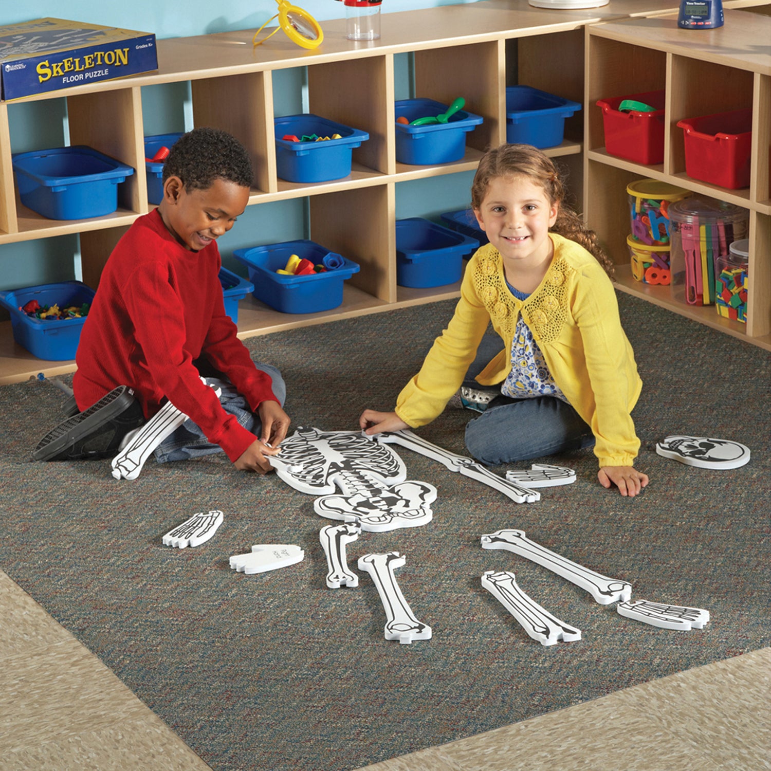 Learning Resources Skeleton Foam Floor Puzzle - Human Anatomy Educational Toy